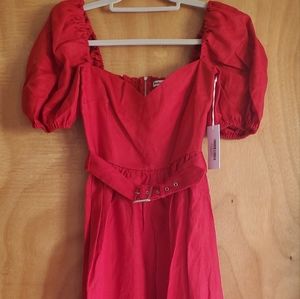 NWT Reformation Tien Linen Dress Size 2